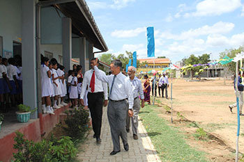 Japanese Ambassador Opens New School Building in Mannar District