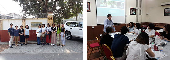 Study visit of university students from Fukuoka to UN-Habitat, Myanmar