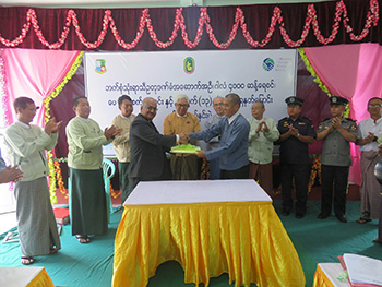 Handing Over Ceremony for European Union funded Multi-Purpose Flood Shelter & Emergency Water tank and Concrete Drainage