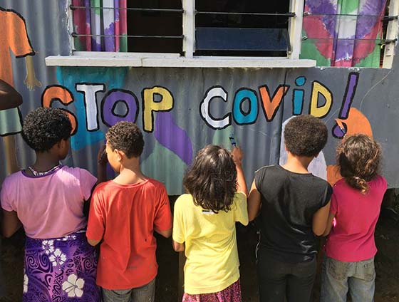 UN-Habitat’s COVID-19 Community Awareness and Preparedness in Informal Settlements (CAPIS) project - Raising awareness through youth-led artwork