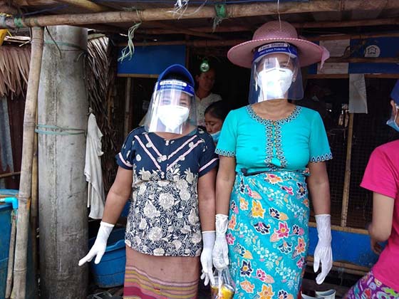 Community volunteers raise awareness on COVID-19 prevention in Yangon’s informal settlements