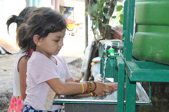 UN-Habitat promotes touch-free handwashing facilities in Kathmandu slums